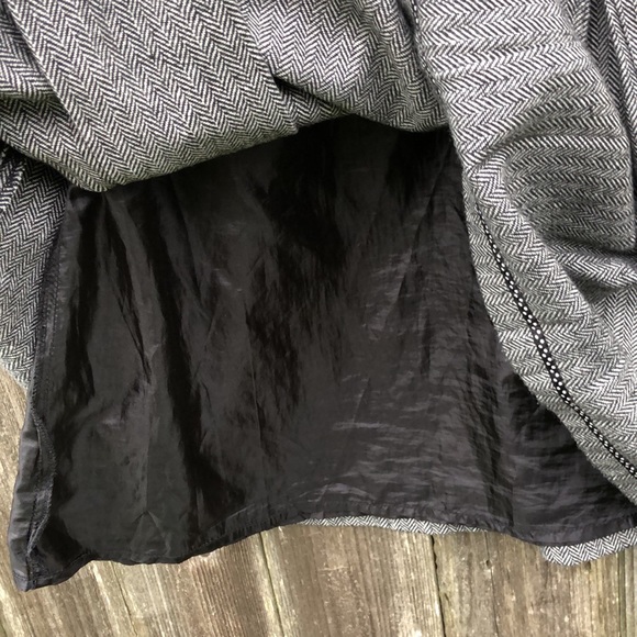 Hazel Hazel Tweed/Wool Pleated SKIRT w/ Double Faux Pockets in Front & Back Sz S - Picture 10 of 12